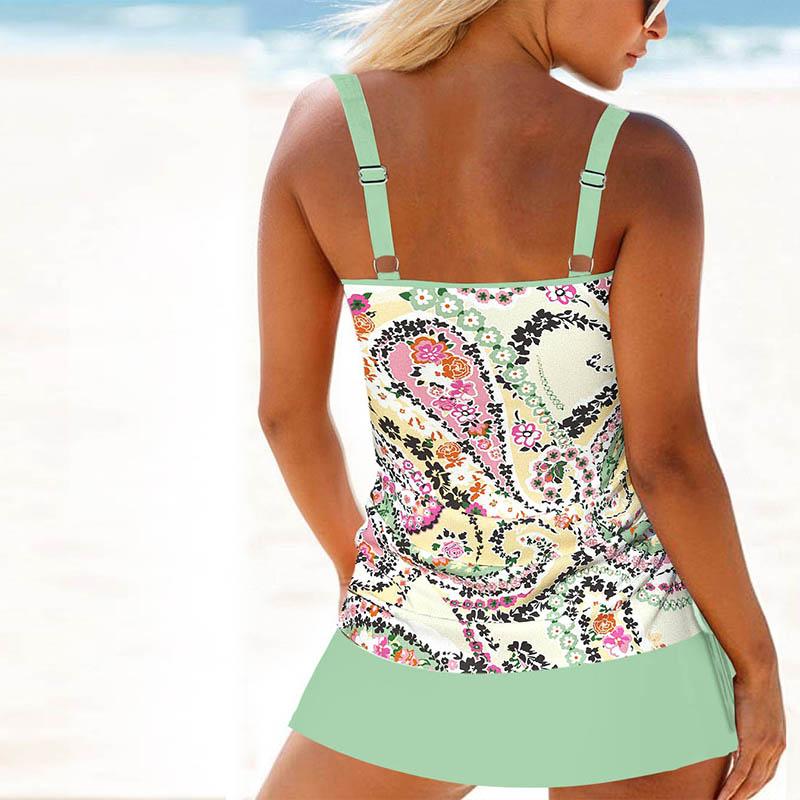 Marlee | Floral Ring Bikini Set with Shoulder Straps