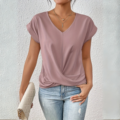 CLASSIC V-NECK COTTON WOMEN'S TEE | ISLA