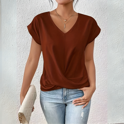 CLASSIC V-NECK COTTON WOMEN'S TEE | ISLA