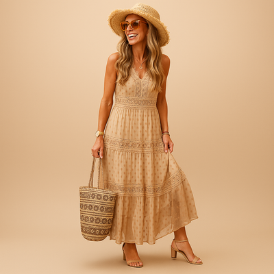 Yara | Women's Boho Summer Dress with Ibiza Vibes