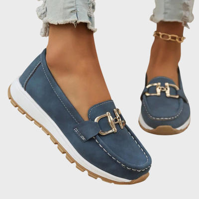 Ruby | Flat Buckle Loafers