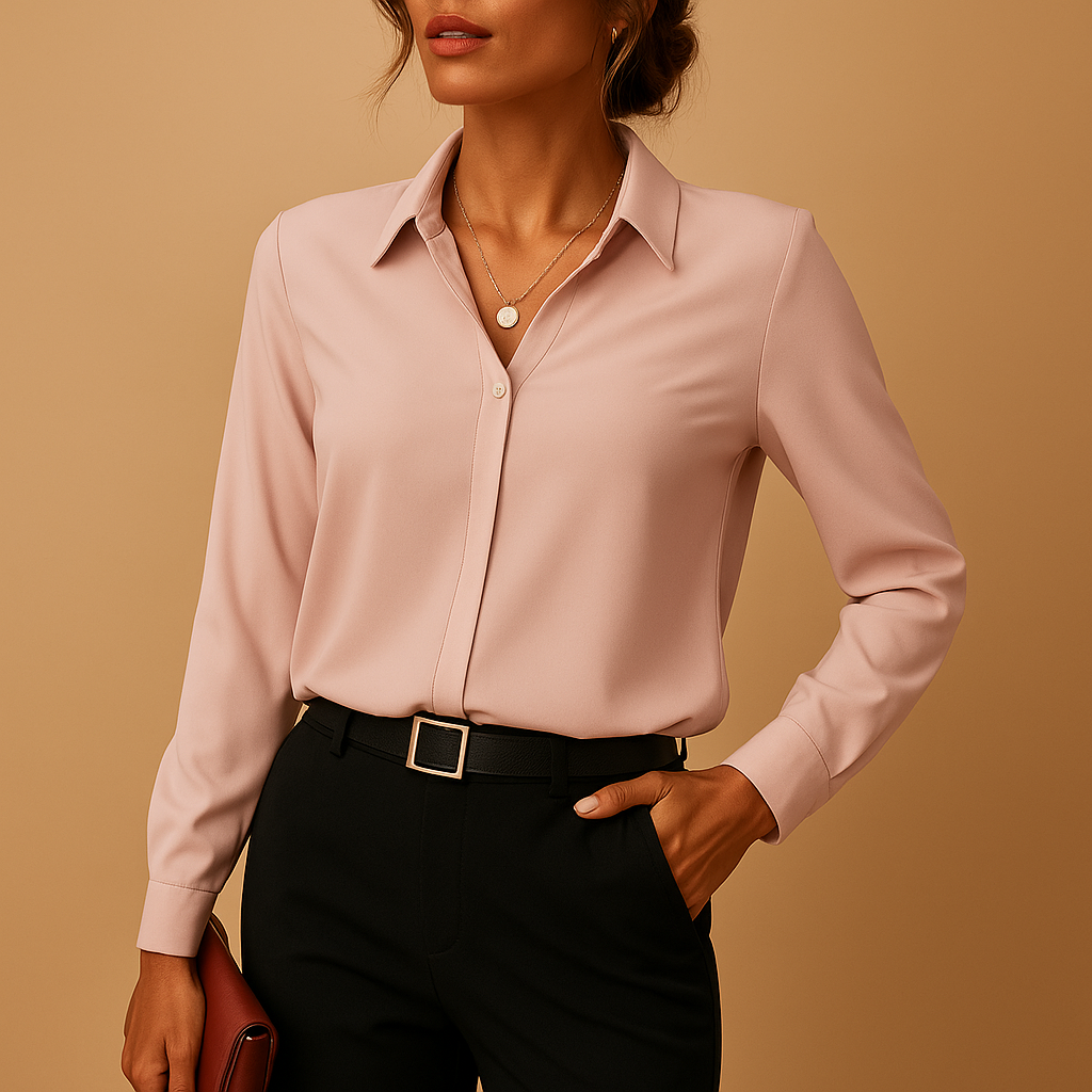 Lieke | Chic Solid Blouse for Women