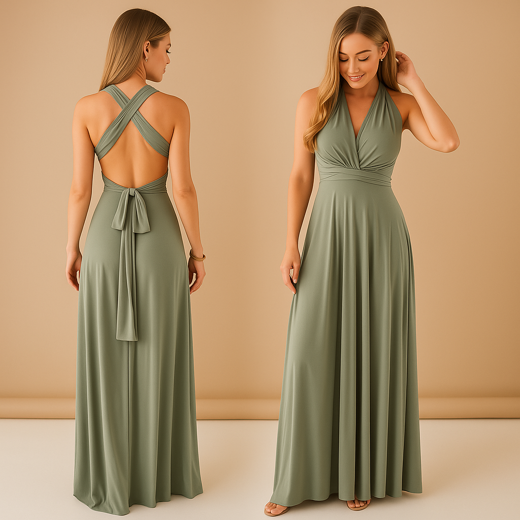 Mila | Women's Wrap Dress with Extended Straps