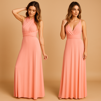 Mila | Women's Wrap Dress with Extended Straps