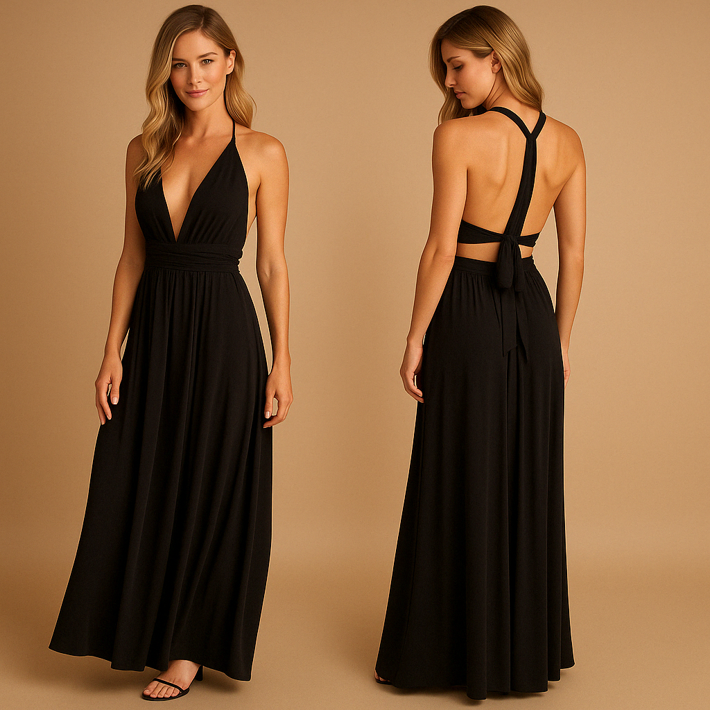 Mila | Women's Wrap Dress with Extended Straps