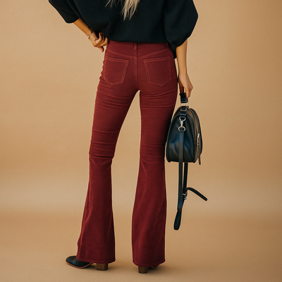 Maartje | Women's Retro-Inspired Flared Corduroy Pants