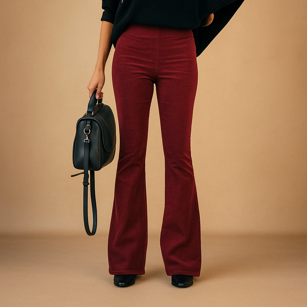 Maartje | Women's Retro-Inspired Flared Corduroy Pants