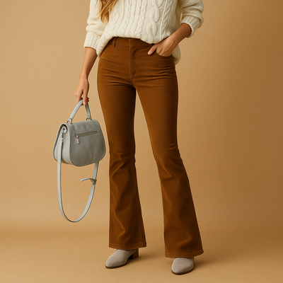 Maartje | Women's Retro-Inspired Flared Corduroy Pants
