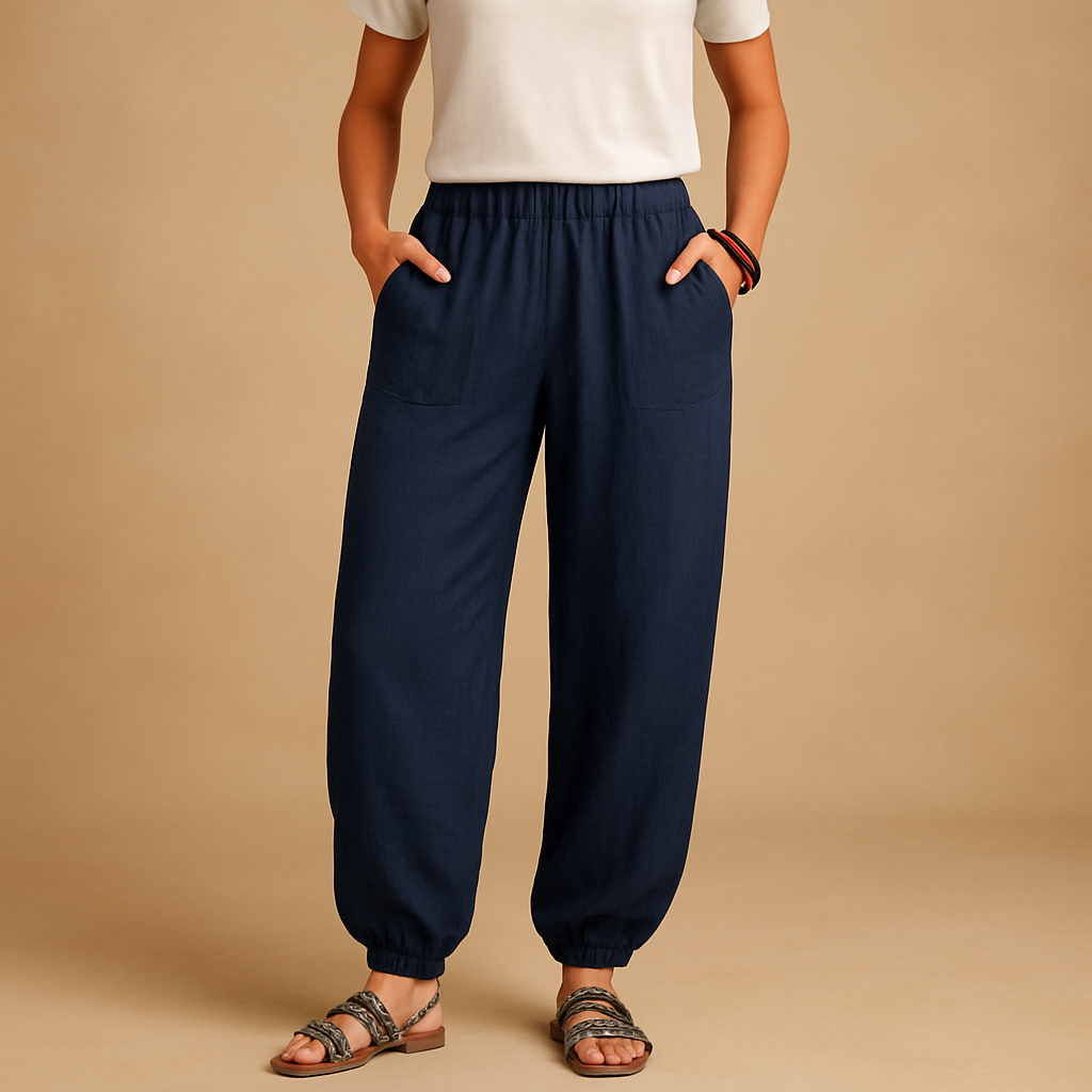 Boho Chic High-Waisted Summer Pants for Women | Femke