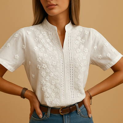 Elvira | Stylish Women's White Blouse