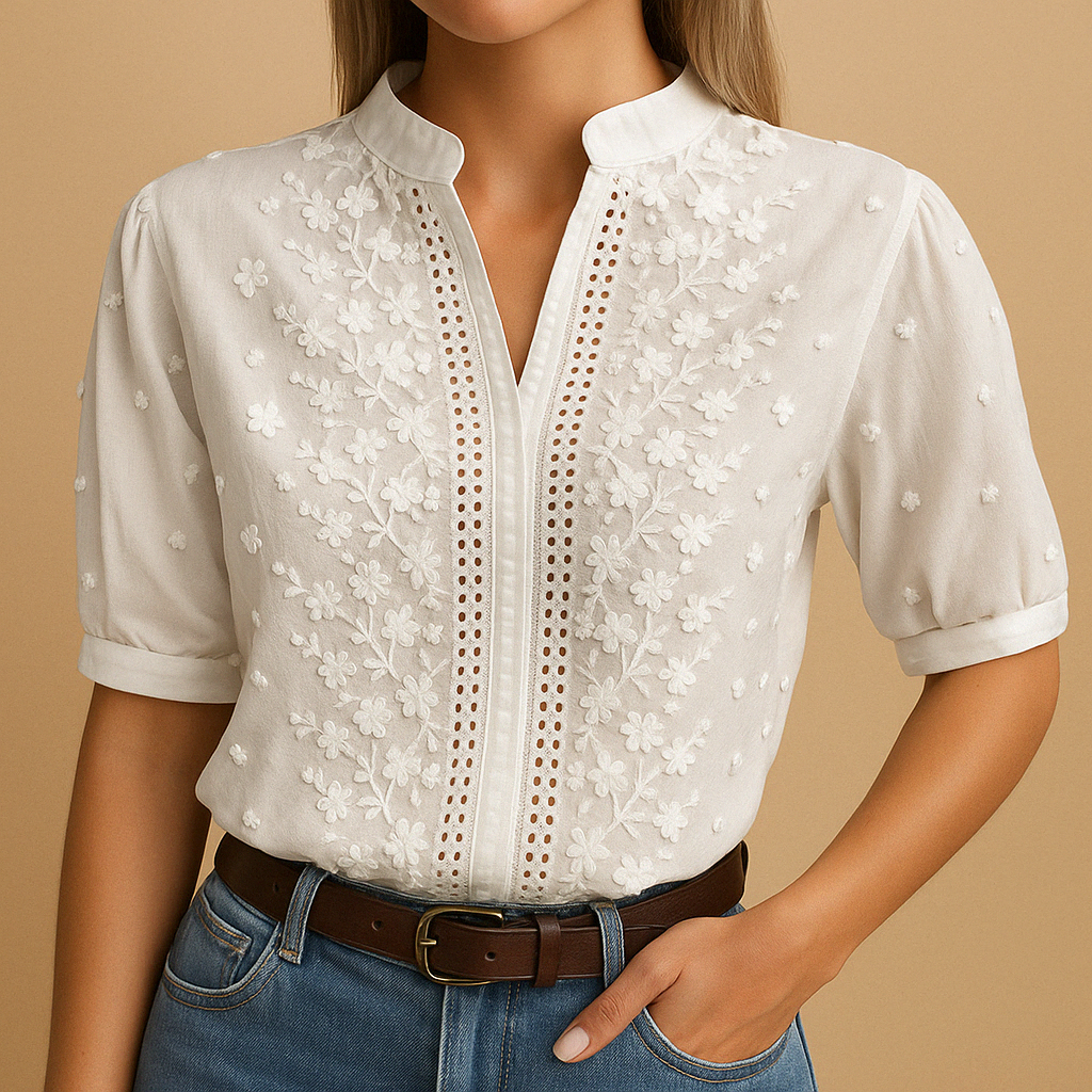 Elvira | Stylish Women's White Blouse