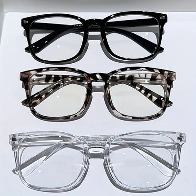 Blue light glaesses | 1pcs/3pcs Lightweight PC Frames Minimalist Square Clear Lens Glasses - Blue Light Blocking, Full Frame, for Everyday & Casual Wear