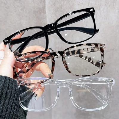 Blue light glaesses | 1pcs/3pcs Lightweight PC Frames Minimalist Square Clear Lens Glasses - Blue Light Blocking, Full Frame, for Everyday & Casual Wear