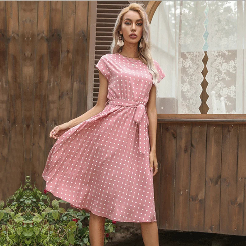 Beth - Polka Bloom Dress