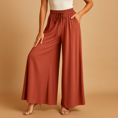 Yara Women's Chic High-Waisted Wide-Leg Trousers
