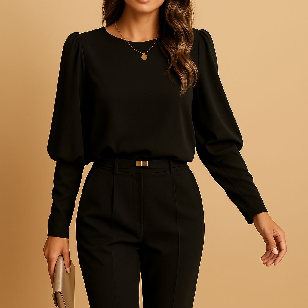 Chic Long-Sleeve Women's Blouse | Luna