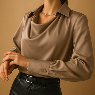 Mirthe | Women's Elegant Long Sleeve Blouse