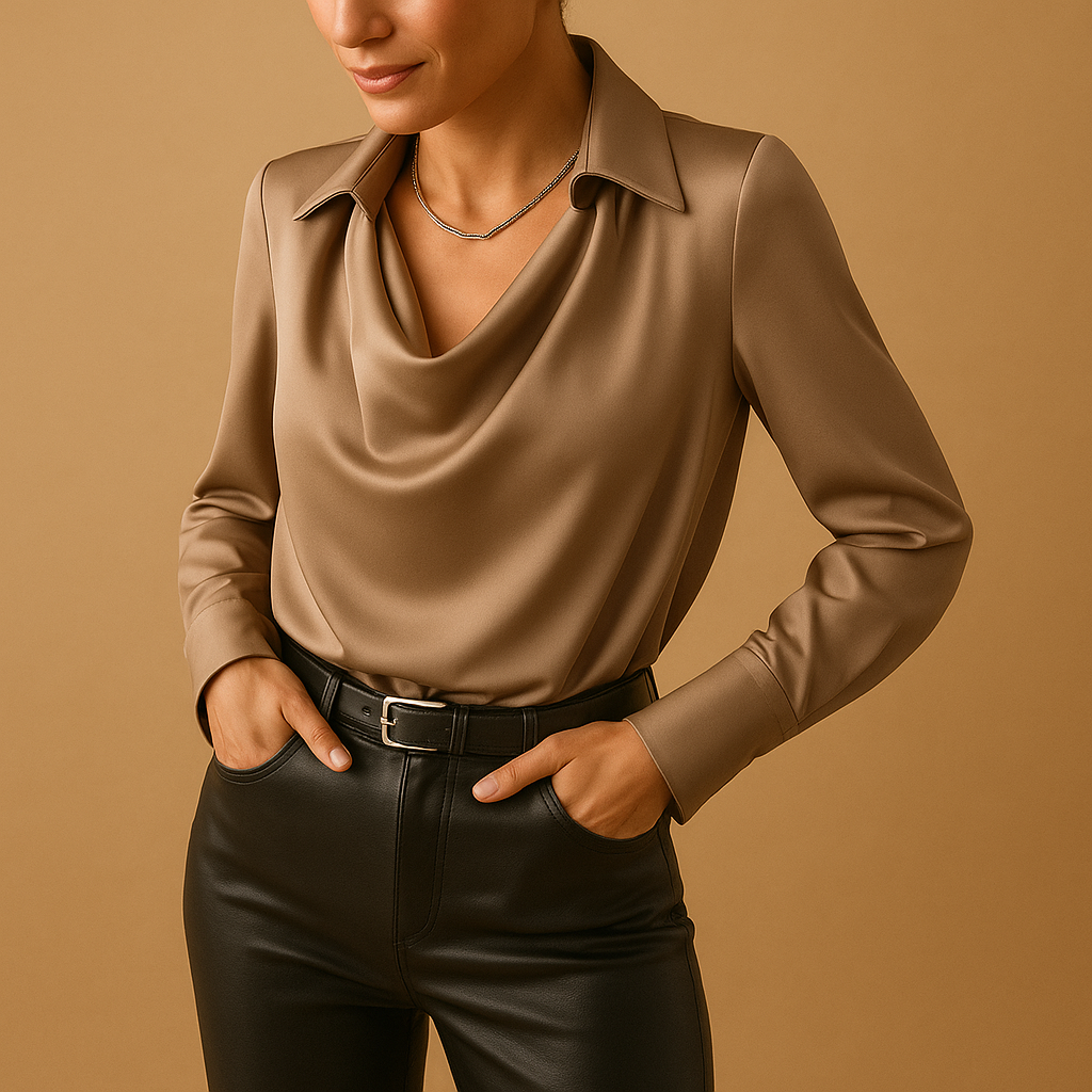 Mirthe | Women's Elegant Long Sleeve Blouse