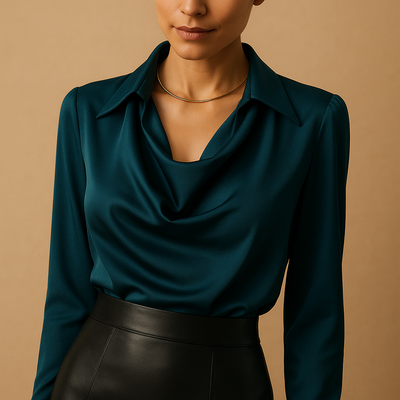 Mirthe | Women's Elegant Long Sleeve Blouse