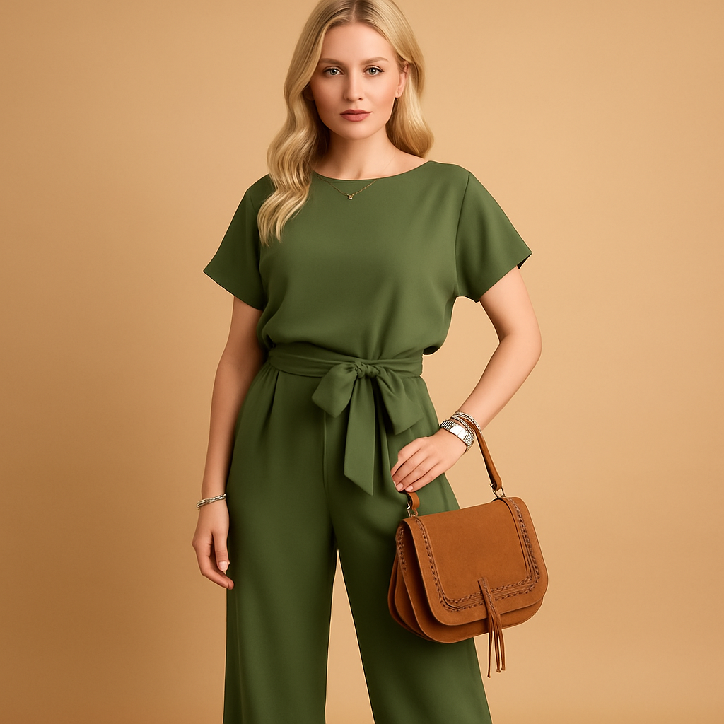 Nina | Chic Tailored Jumpsuit with Flowing Sleeves for Women