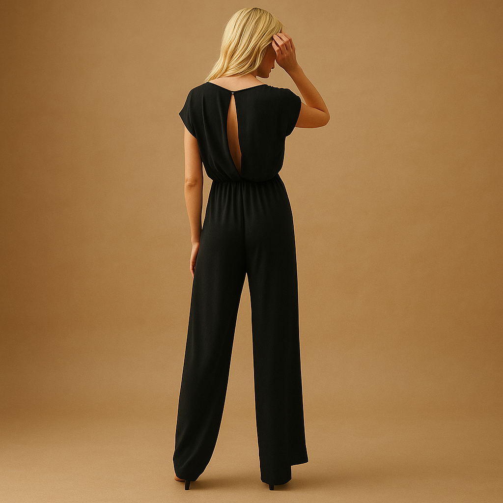 Chic V-Neck Jumpsuit for Women | Lotte