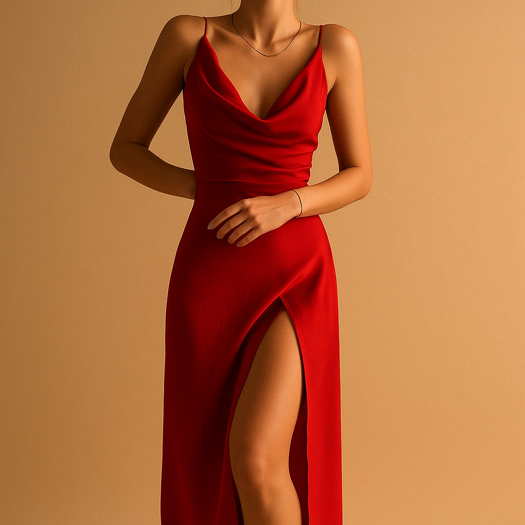 Yara Women's V-Neck Elegant Maxi Dress