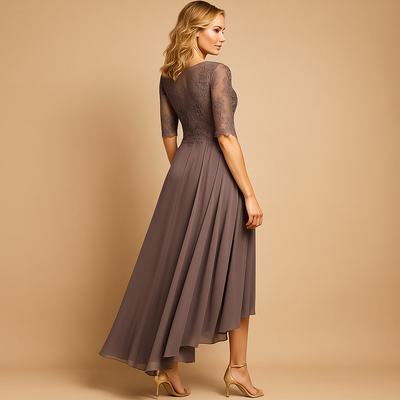 Lace-Detail Party Dress with Flattering Fit for Women | Milou