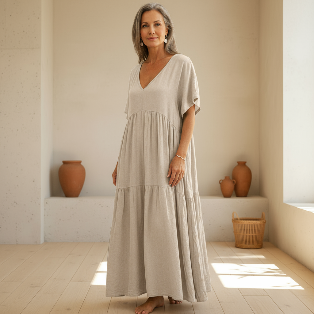 Maelis | Cotton Linen Dress