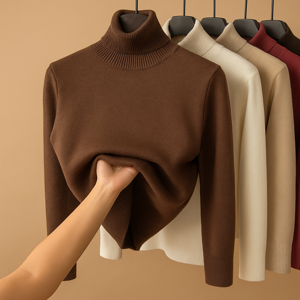 Chic Women's Knitted Turtleneck for Daily Comfort | Yara