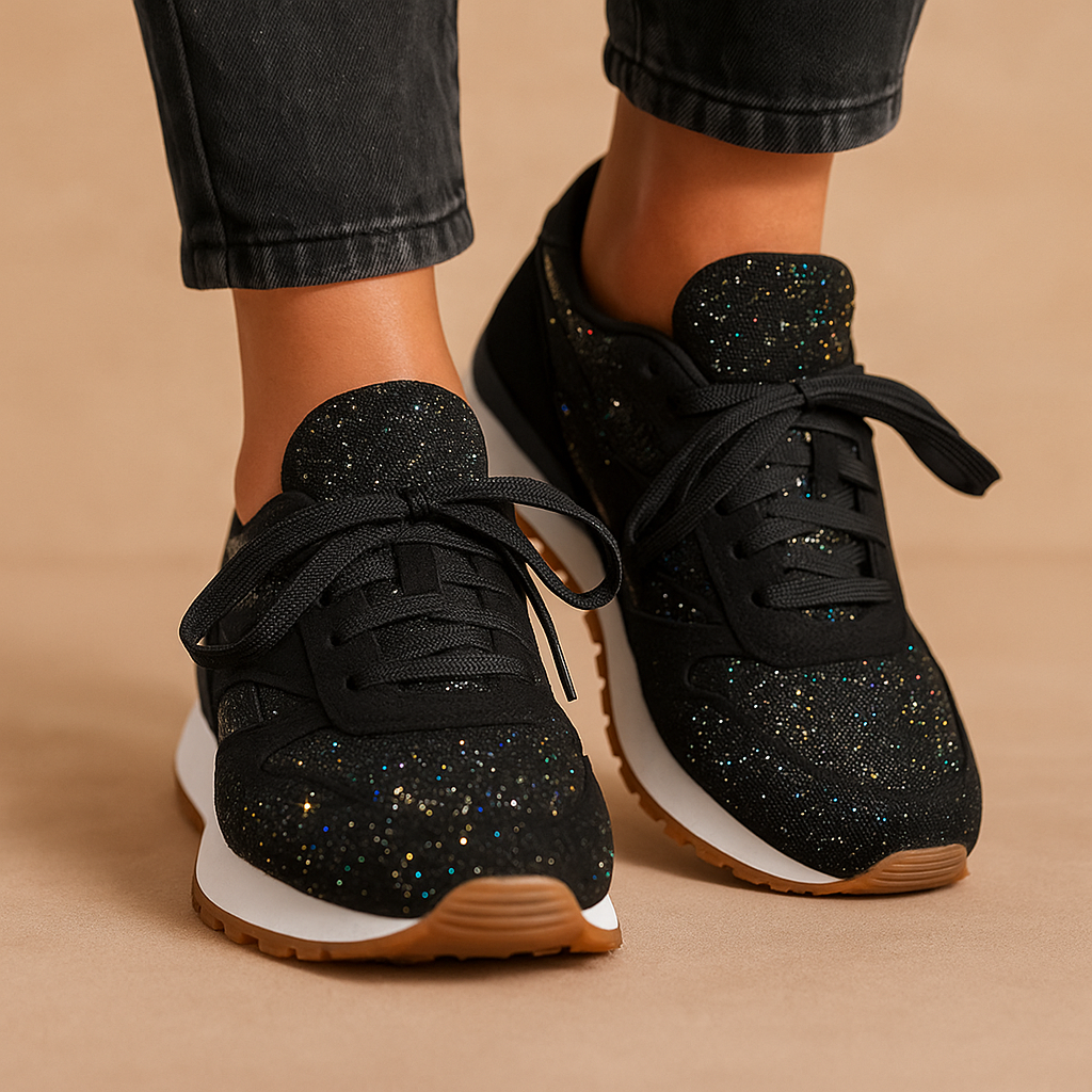 Fenne Women's Sequin Glitter Sneakers
