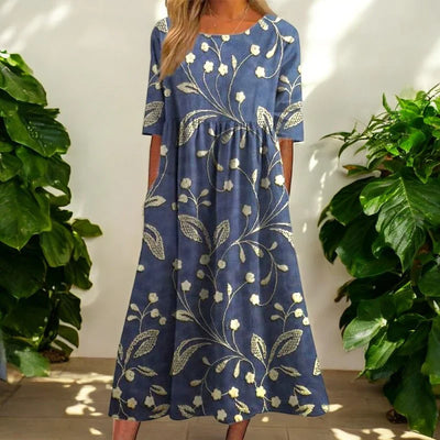 Kharen - Floral Midi Dress