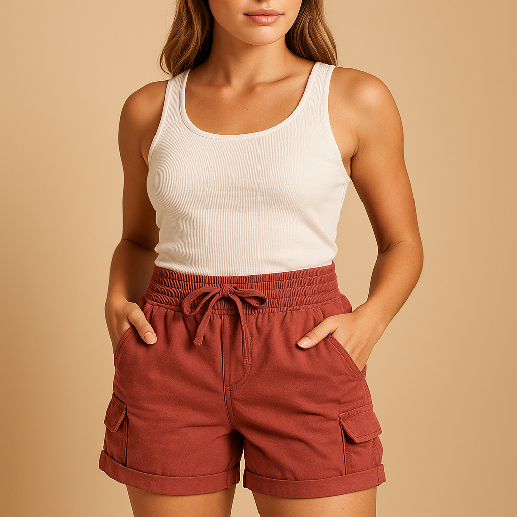 Mirthe Women's Classic Cargo Shorts with Pockets