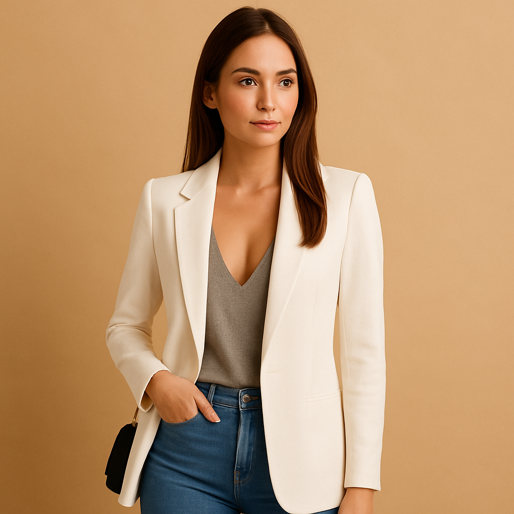 Slim Fit Long Blazer for Women | Elise