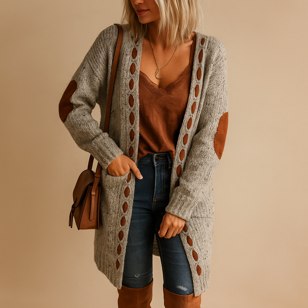 Women's Hooded Lightweight Knitted Cardigan | Evelien