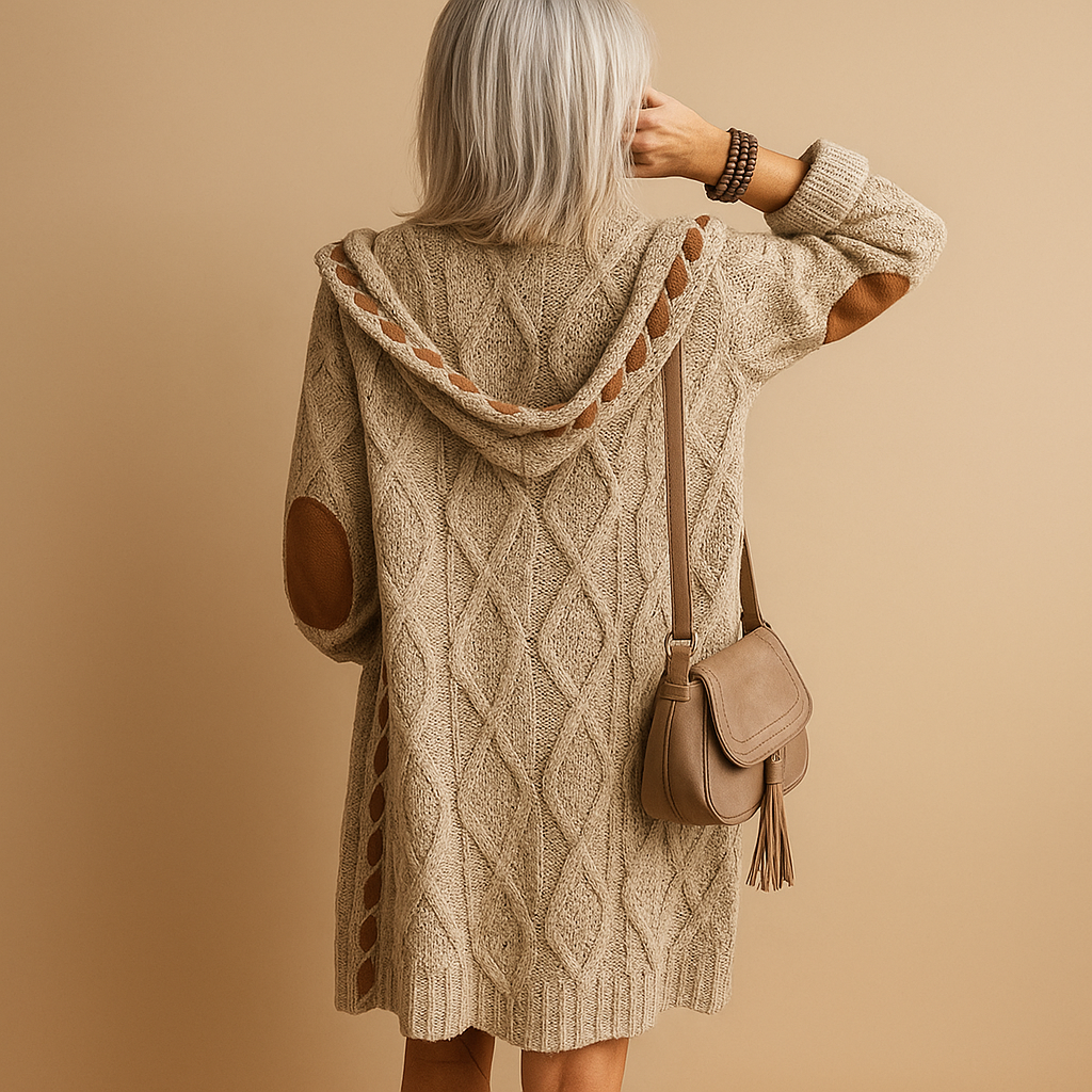 Women's Hooded Lightweight Knitted Cardigan | Evelien