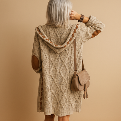 Women's Hooded Lightweight Knitted Cardigan | Evelien