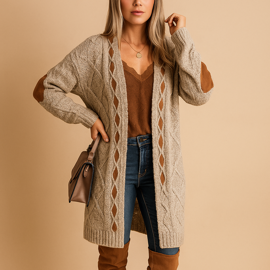 Women's Hooded Lightweight Knitted Cardigan | Evelien