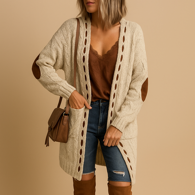 Women's Hooded Lightweight Knitted Cardigan | Evelien