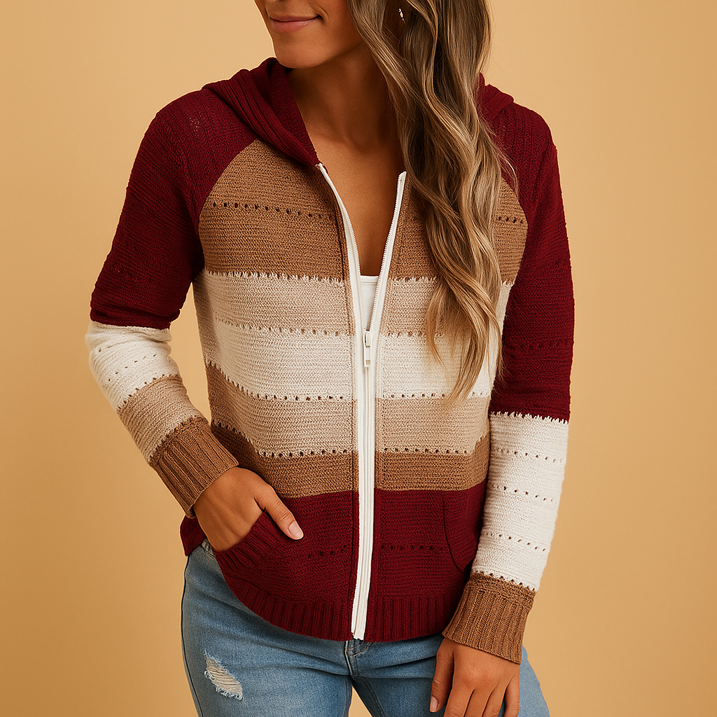 Breathable Knit V-Neck Sweater for Women | Loïs - Loose Fit