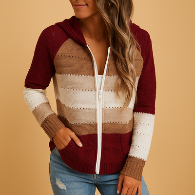 Breathable Knit V-Neck Sweater for Women | Loïs - Loose Fit