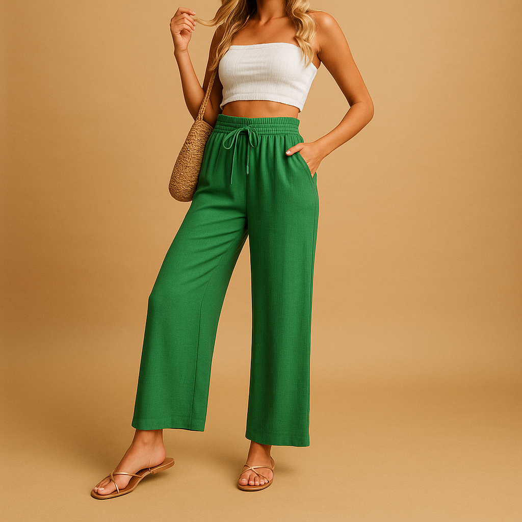 Benthe Women's High-Waisted Straight-Leg Lounge Pants