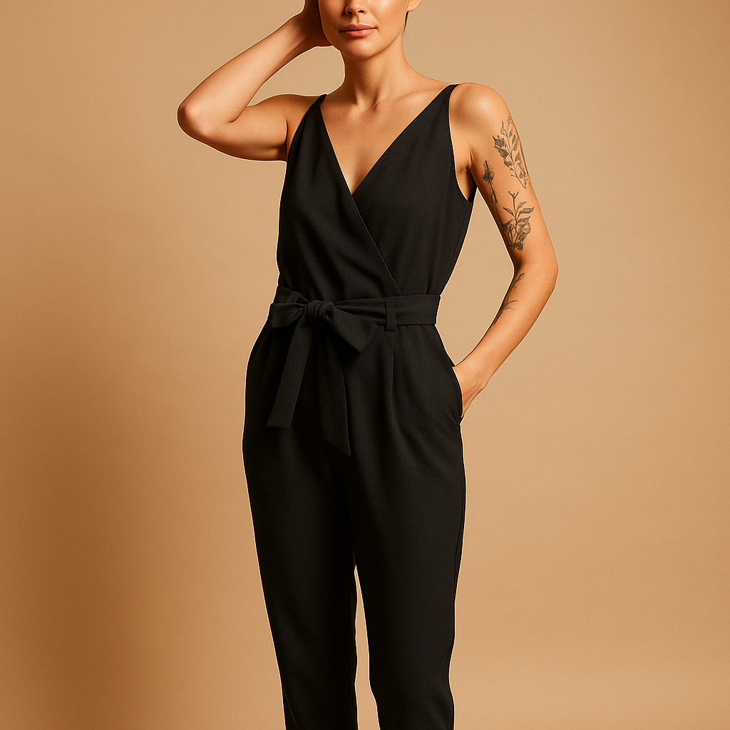 Women's Adjustable Waistband Lightweight Jumpsuit | Myrthe