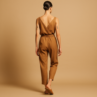 Women's Adjustable Waistband Lightweight Jumpsuit | Myrthe