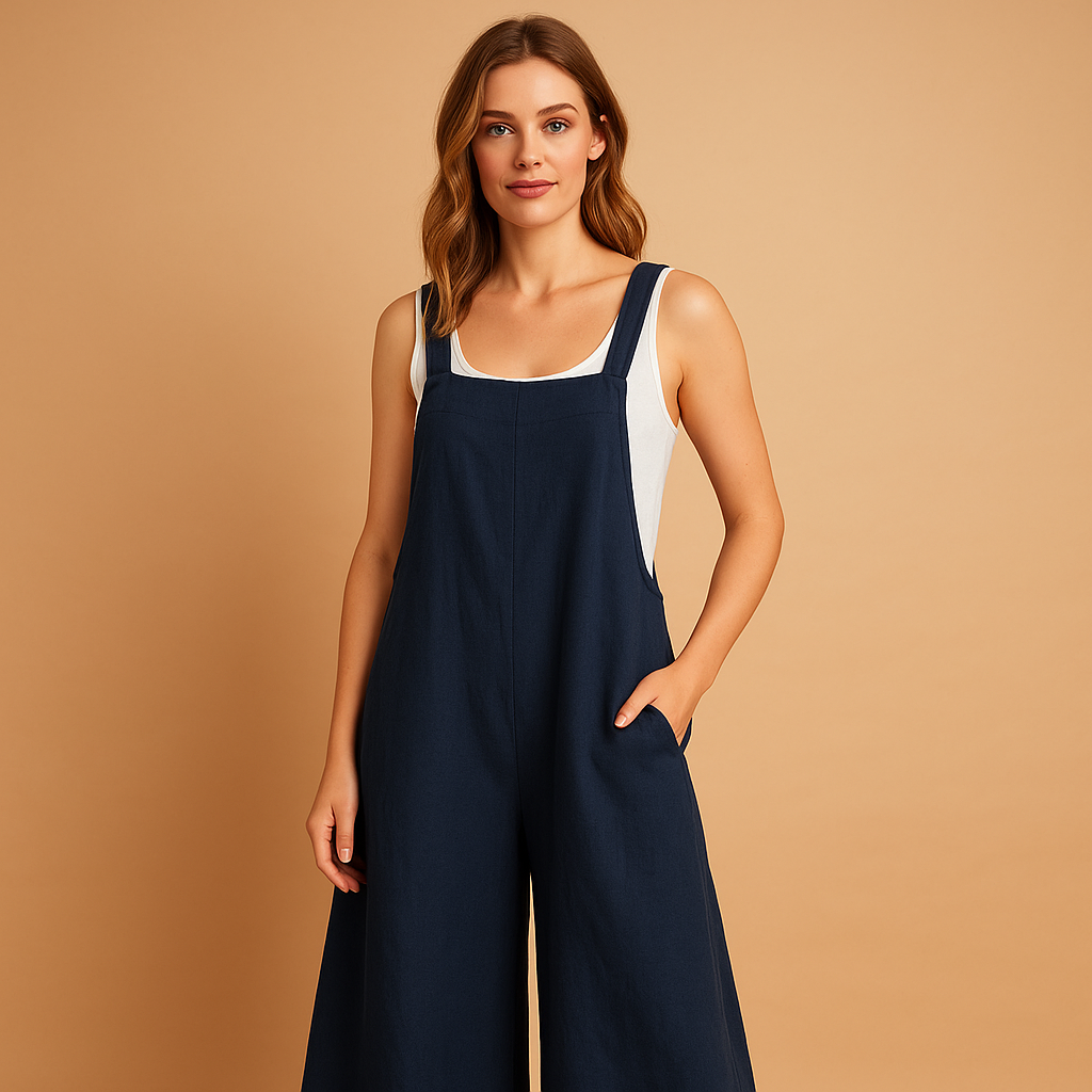 Elvira Women's Wide-Leg Lightweight Jumpsuit
