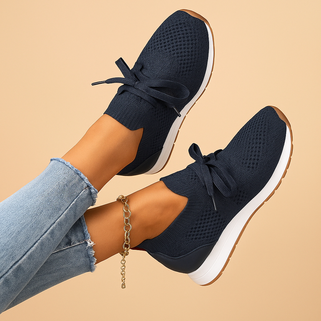 Elvira Women's Lightweight Mesh Lace-Up Sneakers