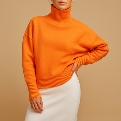 Flattering Oversized Turtleneck Sweaters for Women | Lieke