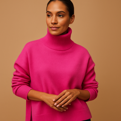 Flattering Oversized Turtleneck Sweaters for Women | Lieke