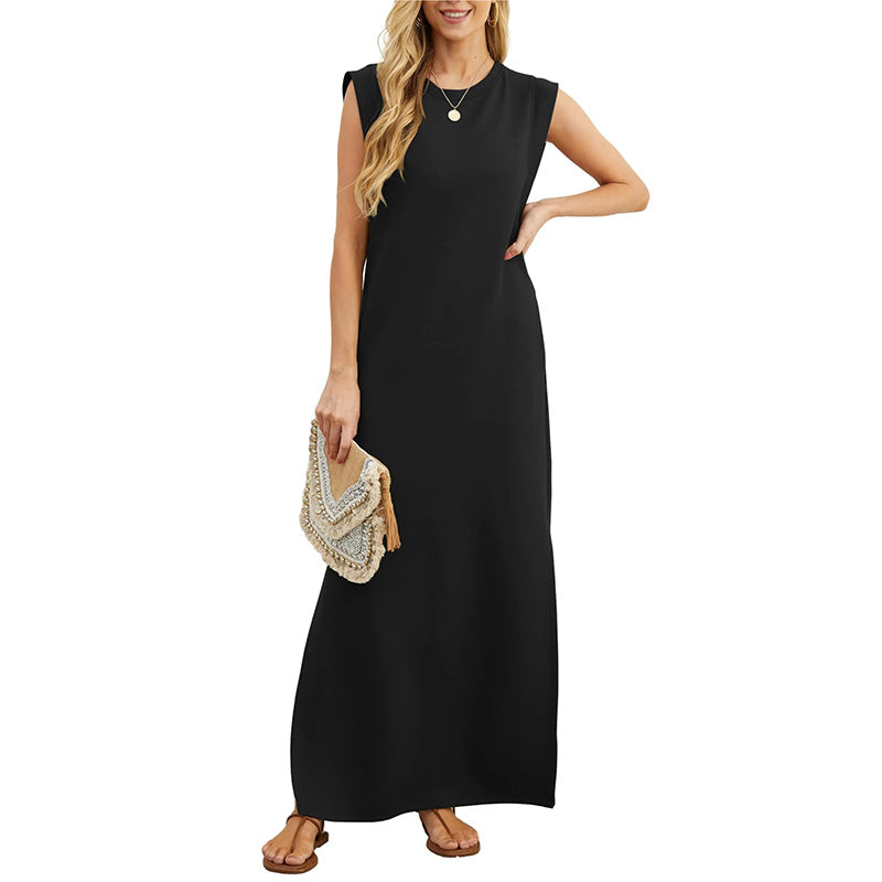 Maliya - Sleeveless Casual Maxi Dress
