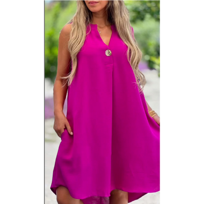 Elsie - Sleeveless V-neck Dress