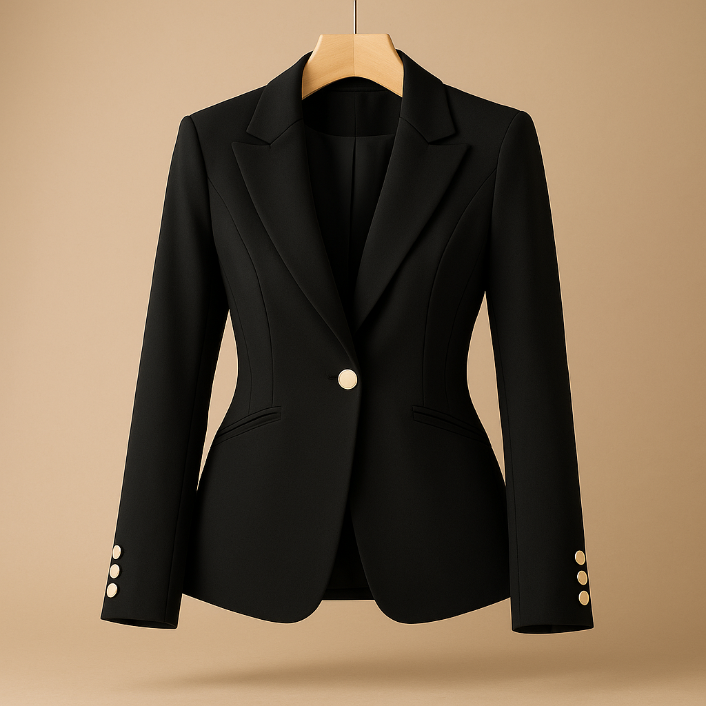 Chic Women's Blazer with Lapel Collar | Jasmijn